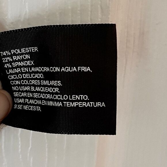 EAST 5TH Size 8 Linen Blend Flare Heather Gray Skirt Ties At Waste Nwt $36‎ - Picture 7 of 9